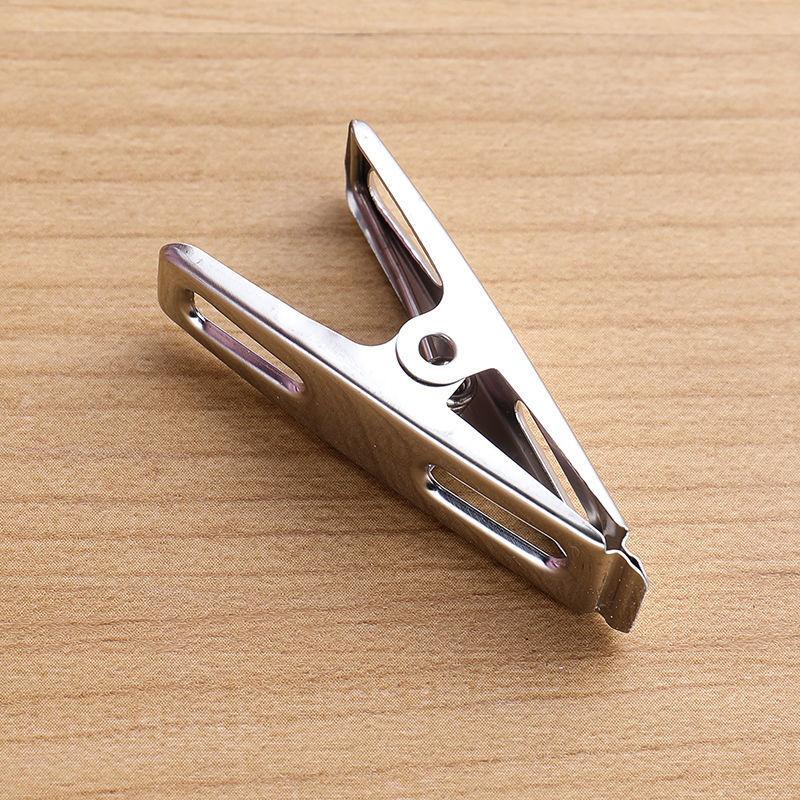 Clothes Pegs Stainless Steel Washing Clips Household Clothing Sealing Clip Windproof Clips Hang Pins Metal Clips Clamps
