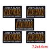 10PCS Fashion Black Girl Embroidered Patch Iron On Patches For Clothing Black Girl Magic Patches For Clothes Jackets Sewing DIY