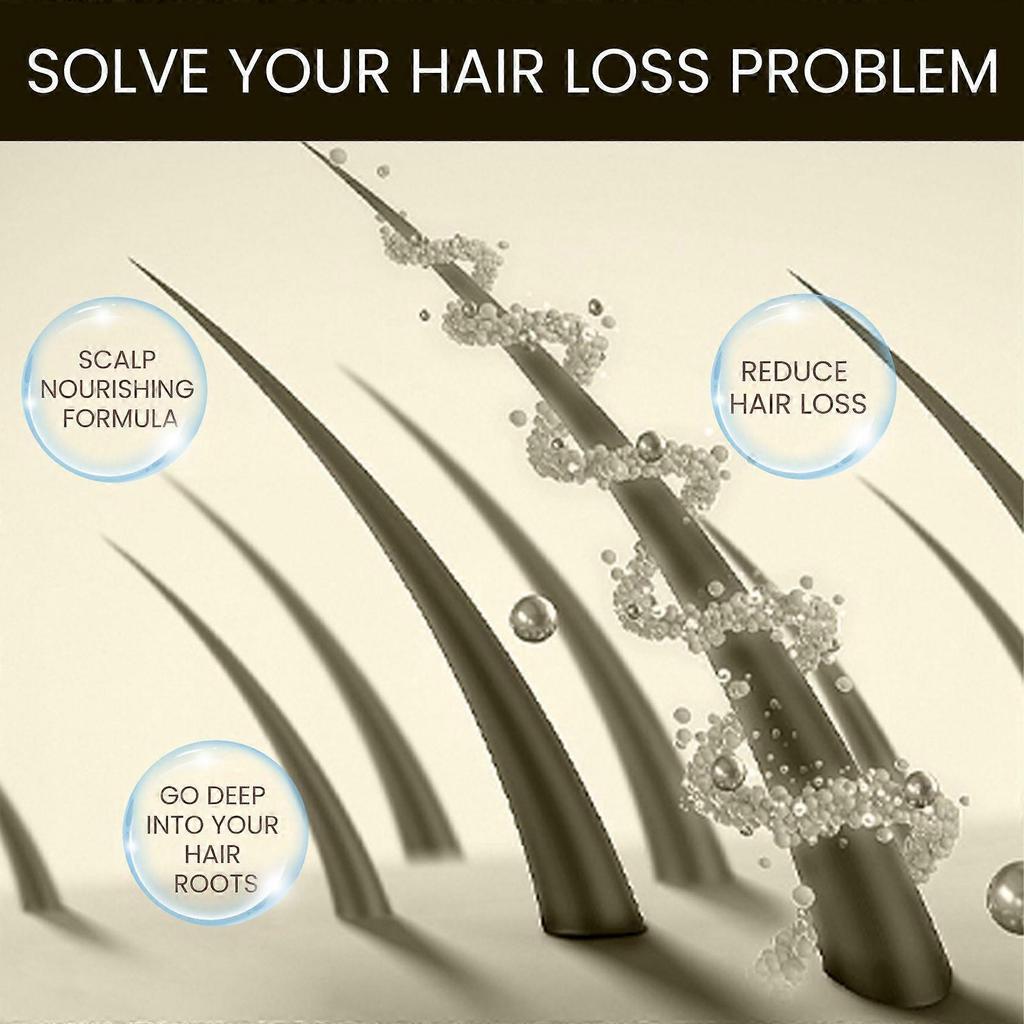 West&Month Haarpflege-Essenz: Polygonum Multiflorum Essence spendet Feuchtigkeit für schwarzes Haar, färbt dickes Haar schwarz, Haarpflege-Essenz