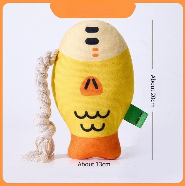 Animal Shaped Sound Toys Plush Bite Resistant Relieve Boredom Prevent Pets From Dismantling Household Dolls Cat and Dog Universal Pet Supplies