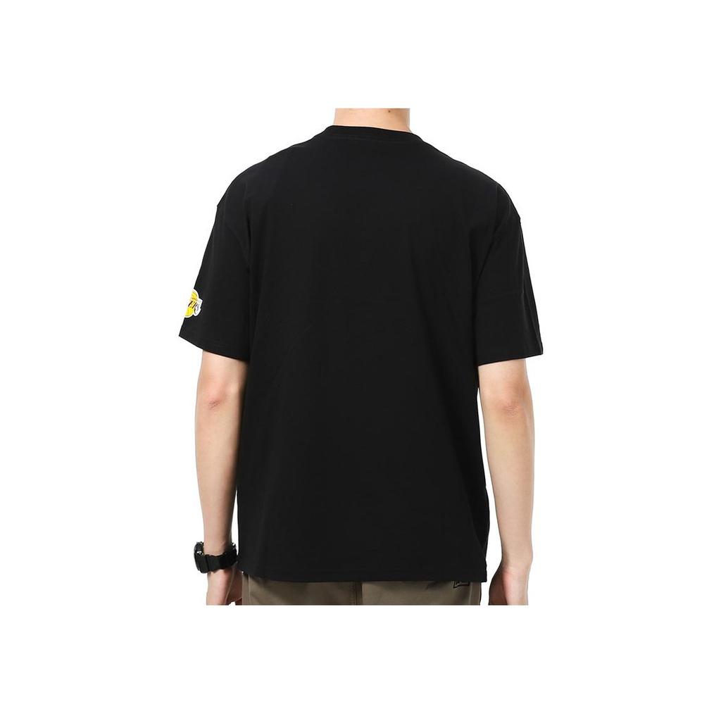 Jordan Vintage Letter Print Basketball Sports Round Neck Short Sleeve T-Shirt With Drop Shoulders Men Tops Black DA6513-010