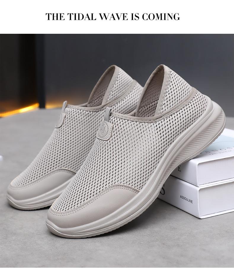 Women's Summer Flyknit Mesh Slip-On Shoes - Mosquito Repellent, Breathable, Comfortable, Versatile Casual Footwear