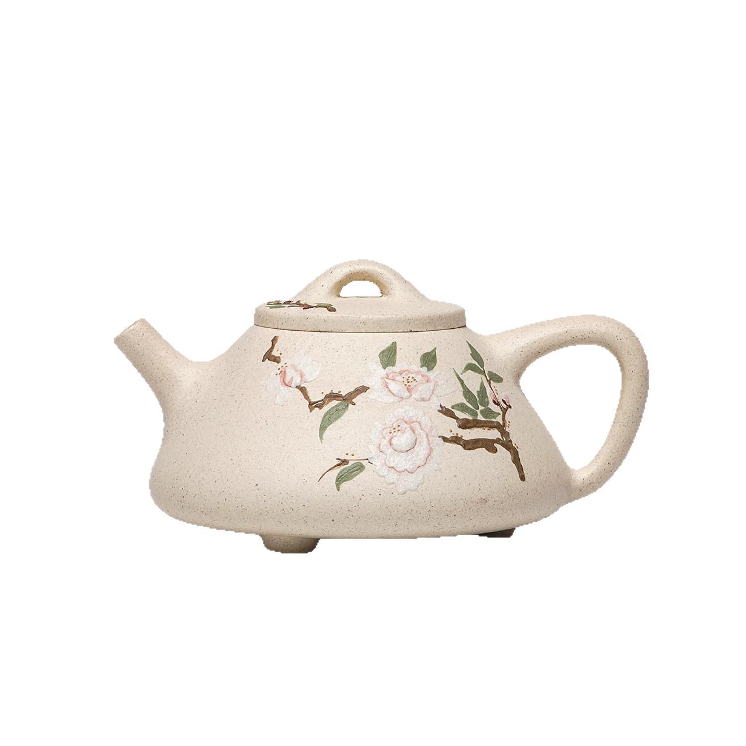 Handmade White Duan Ni Yixing Zisha Teapot by Renowned Artist - Tea Set Gift