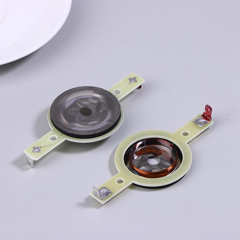 2Pcs 25.4Mm Tweeters Voice Coil Round Speaker Treble Coil Horn Titanium Film Copper Clad Alumium Diaphragm Repair Parts