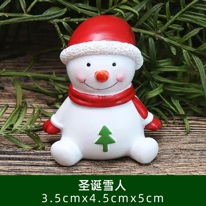 

Christmas Old Man Snowman Ornaments Mini Resin Ornament Resin Craft Decoration Gift Present Doll Doll