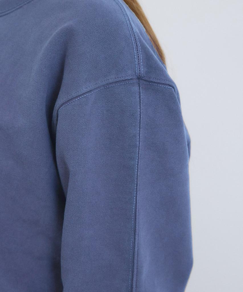 Aidan M Pigment Cut-Line Sweatshirt (Blue)