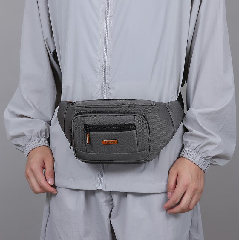 Waist Bag Men's Lightweight Chest Bag Oxford Shoulder Crossbody Bag