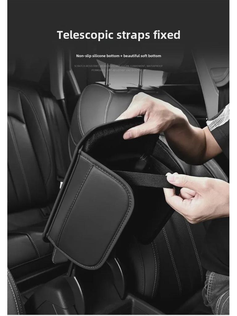 Universelles Auto-Armlehnenpolster: Aufbewahrungstasche, Taschentuchhalter und Ellenbogenstütze
