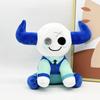 23cm Blue Cow Plush Toy Soft Stuffed Animal Doll Cute Game Peripheral Gift for Kids Children Christmas Birthday