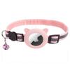 Cat Collar with Bell Suitable for Airtag Reflective Plaid Collar Cat Ear Silicone Cover Pet Positioning Collar