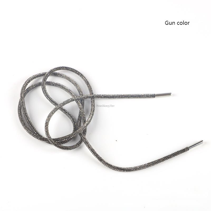 New Fashion Rainbow Diamond Shoelaces for Sneakers Round  DIY Luxury Rhinestone Shoelace Sb Dunk Low Shoe laces Strings