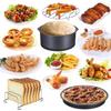 Non Stick Pizza Pan Set for Air Fryer and Oven Cooking Round Cake Baking Pan for Desserts Pizza and More Kitchen Bakeware