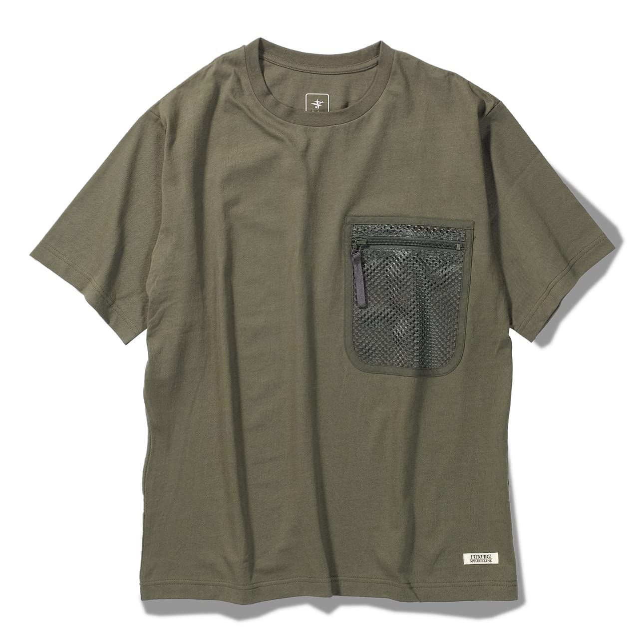 

Foxfire Men s Mesh Pocket T-Shirt, Size 6215293, Olive, Medium