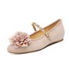 Flowers, Evening Shoes, One Pedal, Lazy Commuting, Inner Height Increase with Skirt, Single Shoes for Women