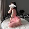 Thigh High Crotchless Lingerie Large Size Bodysuit Women Mesh Clothing Pajamas Female Jumpsuit Transparent Elastic Fishnet Lace