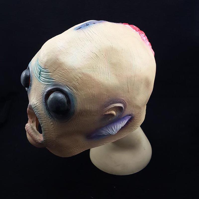 Halloween Alien UFO Mask - Sci-Fi Movie Prop & Ghost Prank Costume One Size