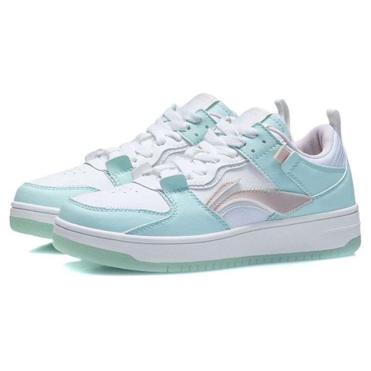 Li Ning Mici Pro Slip Resistant Durable Lightweight Low Top Skate Shoes Women Skate Shoes Aquatic-Green AGCR314-3