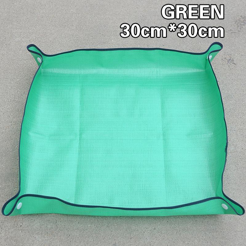 

1 шт. Водонепроницаемый коврик для посадки Складной коврик для пересадки садовых растений в горшки Фермерские инструменты для бонсай 30cm зелёный