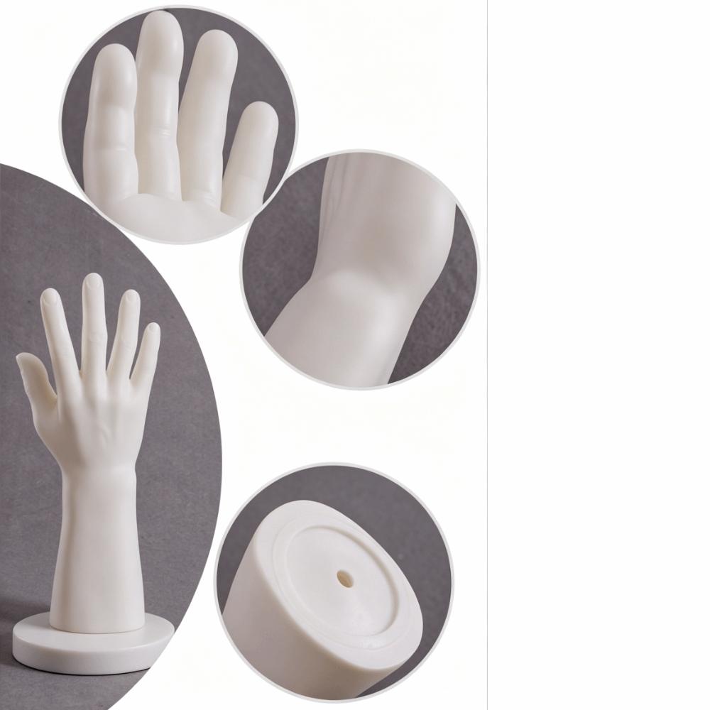 Realistic Mannequin Hand Matte Hard Ring Display Prop Hand Display Stand Watch Display