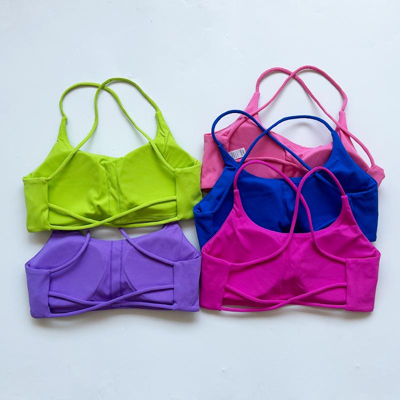 Lulu Shockproof Nude Fitness Bra: Quick-Dry Outdoor Running Sports Top for Women