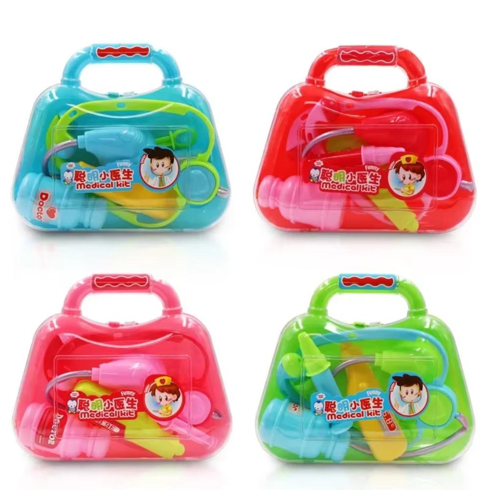 Kids Toys Doctor Set Baby Suitcases Medical Kit Cosplay Dentist Nurse Simulation Medicine Box with Doll Costume Stethoscope Gift