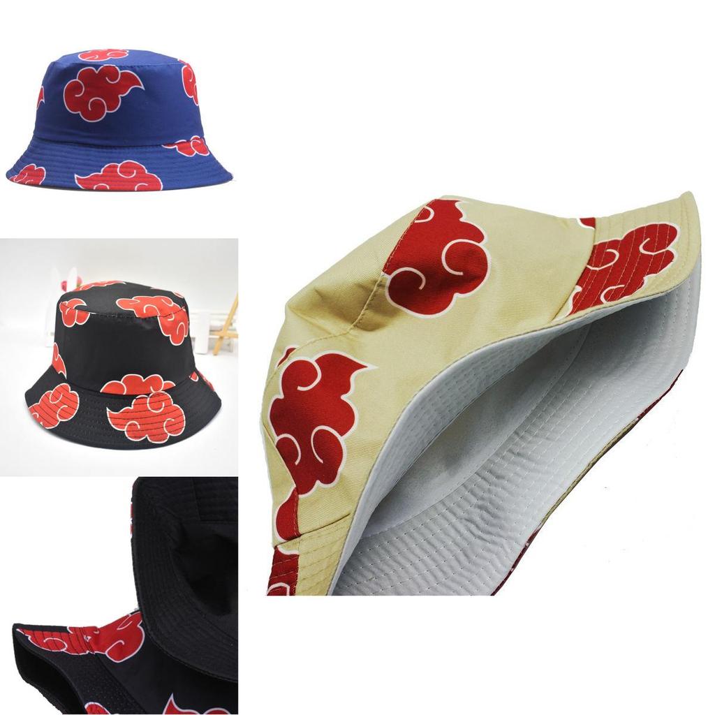 Stylish Naruto Cap Akatsuki Bucket Beach Hat For Men And Women With Sunscreen Protection