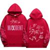 Sweat à capuche signature Stray Kids MAXIDENT Imprimés scriptés Stray Kids et au dos Stray Kids avec les signatures des 8 membres, Pullovers surdimensionnés pour fans de K-Pop