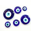 25/30/40/60MM Blauer Augen Anhänger Rund Glücksbringer Blauer Auge Antike Böser Blick Charms Perlen Schmuck Geschenk