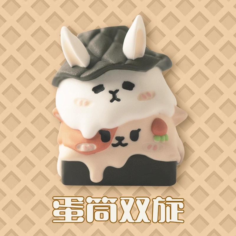 Anime Eggshell Series Keycap Original Cute Cartoon  Resin Mechanical Keyboard Keycap Esc Exquisite Decoration Gift