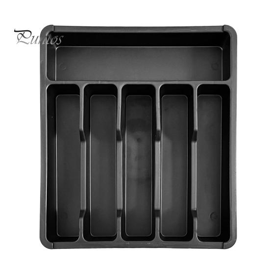 Plateau de rangement pour tiroir de cuisine, support extensible pour couverts, séparateur d'ustensiles en plastique réglable, rangement pour spatules, outils et gadgets