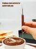 1PC Rosewood Coffee Latte Art Pen, Stainless Steel Pull Needle Tool,Kitchen Gadget, Espresso Accessory, Wooden Handle