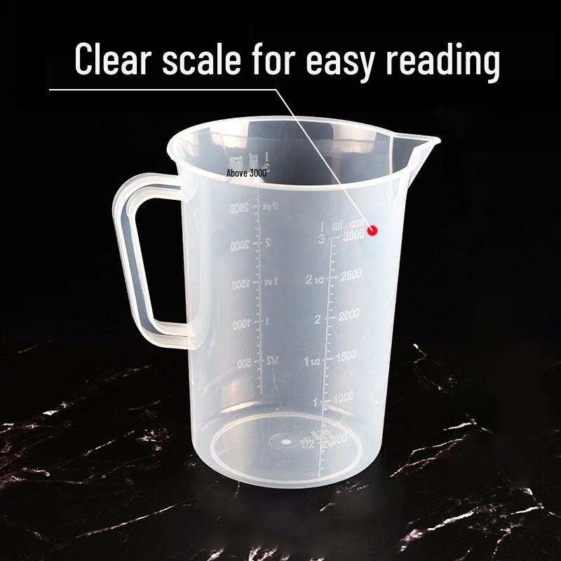 PP Plastic Measuring Cup with Handle and Scale