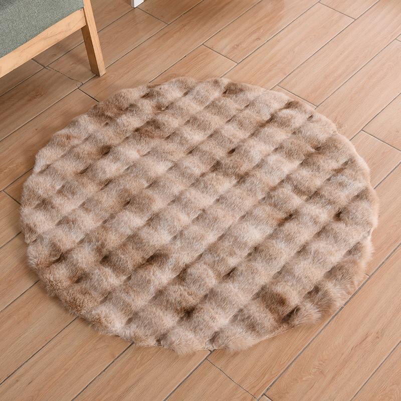 Super Soft Plush Round Rug Mat Fluffy Carpets for Living Room Home Decor Bedroom Kid Room Decoration Rug