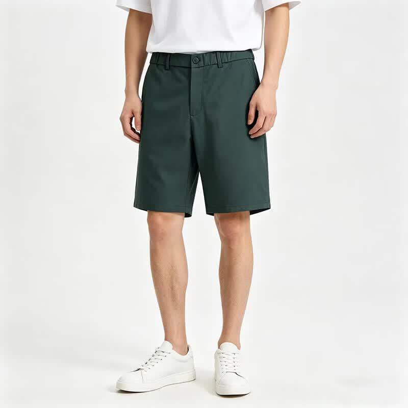 VEE KELLEN Men s Tencel Blend Ice Silk Casual Shorts 34 (166-176 lbs) армия зеленый