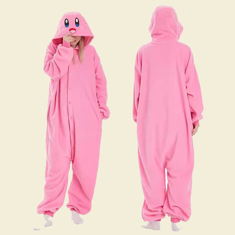 Kirby Cartoon Cuter Animal Jumpsuit Pajamas For Halloween Themed Party Up Dress