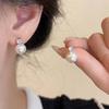 2026 New Arrival White Pearl Zircon Stud Earrings For Women Elegant Sweet Simulated-Pearl Temperament Earrings Zircon Gifts