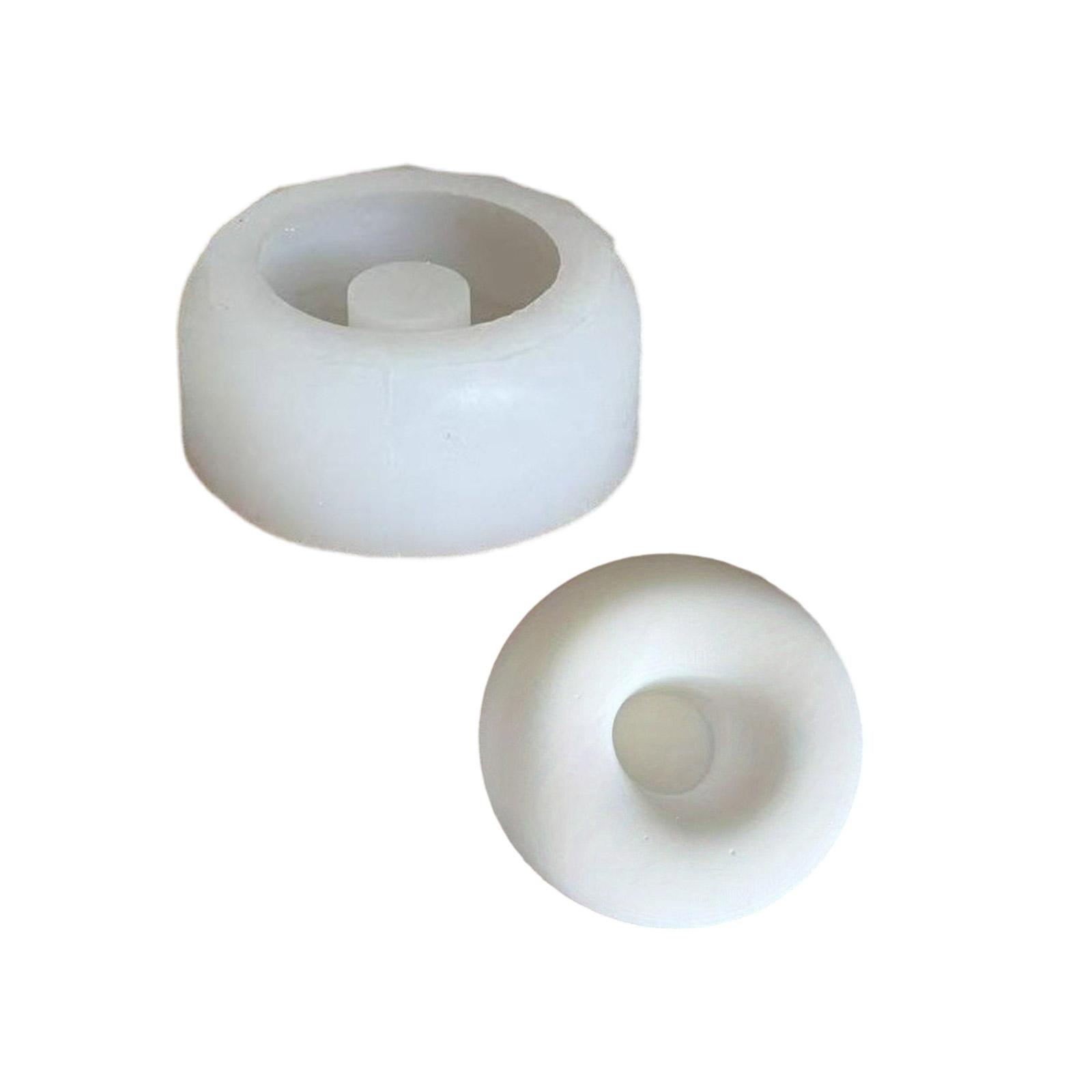 

Flexible Strong Silicone Doughnut Candle Holder Mold For DIY Handmade Crafts And Resin Casting Projects A