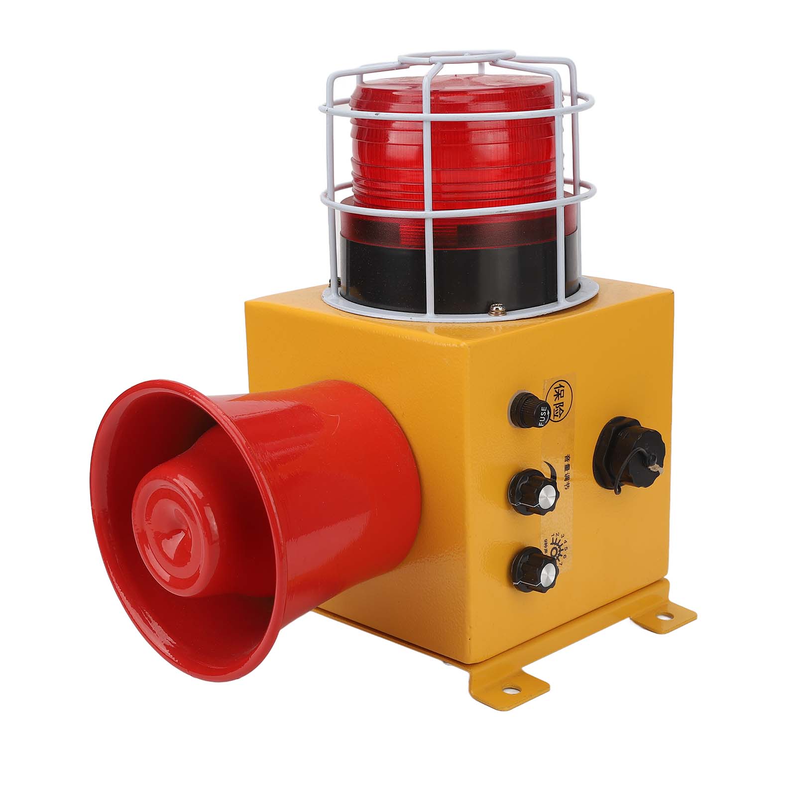 

Industrial Sound and Light Alarm Maximum 130DB 9 Tones High Bright Warning Light Waterproof Alarm Siren