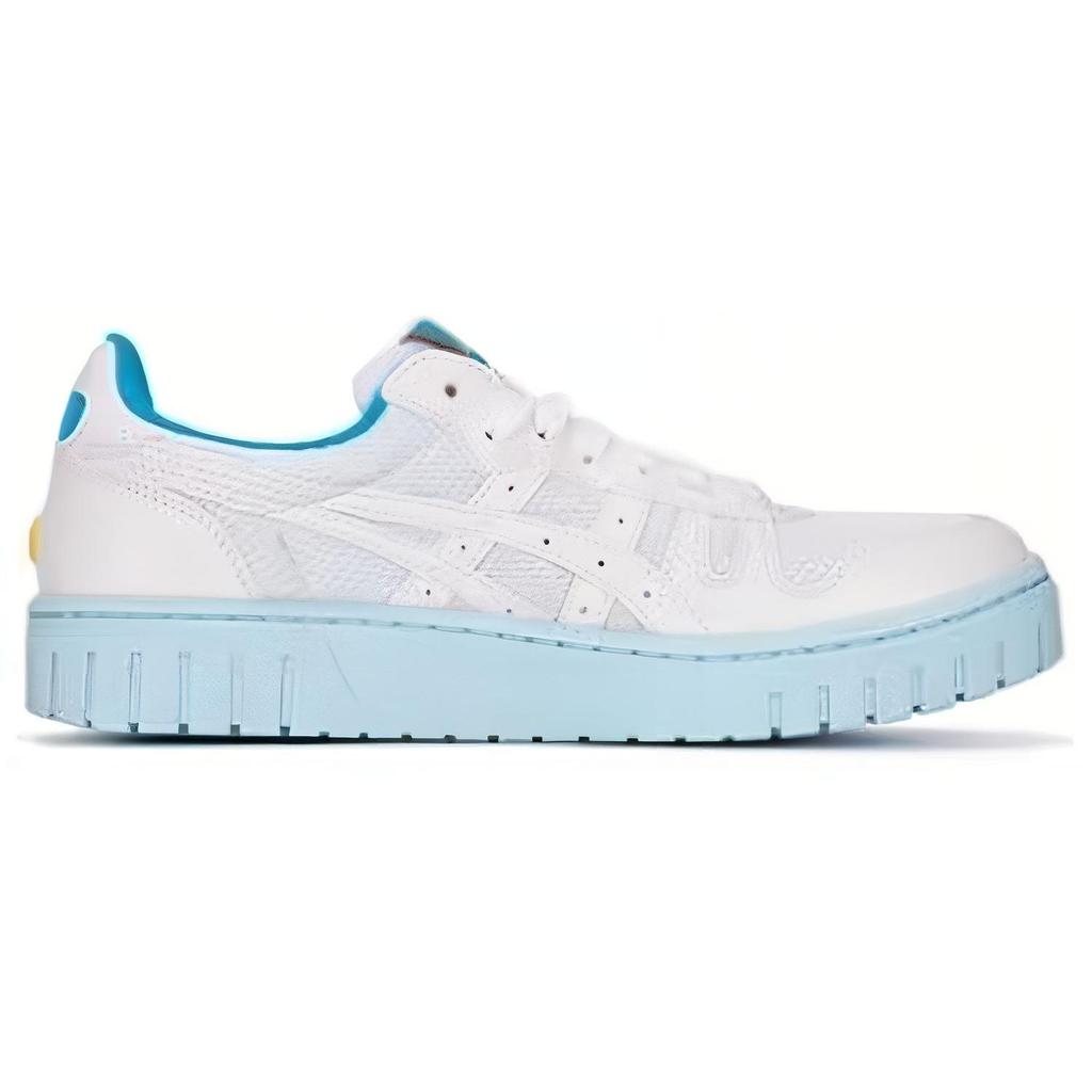 Asics Court Mz Synthetic Leather Shock Absorption Durable Low-Top Sneakers Unisex Sneakers White Blue 1203A353-100