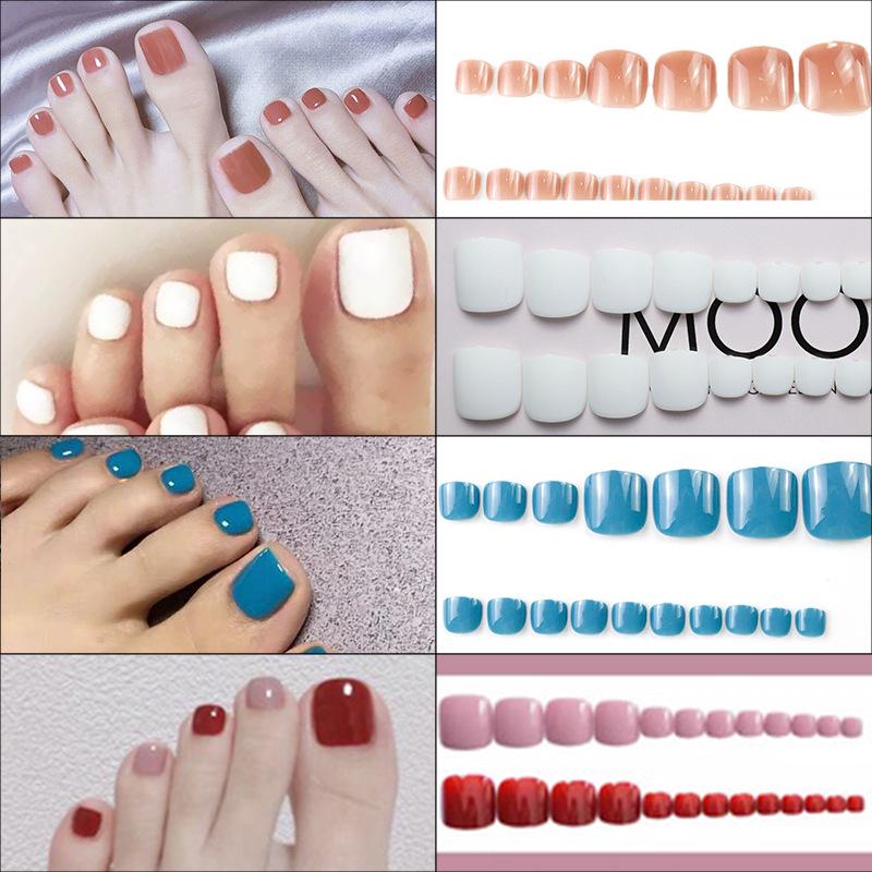 

Toe Nail Patches & Foot Gel Polish: False Nails & Stickers for Manicure