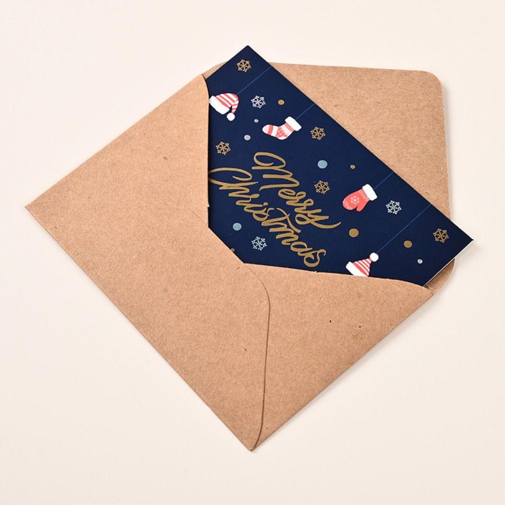 6Pcs Oil Painting Style Holiday Cards Sealing Stickers Postcard Gift Cards Blessing