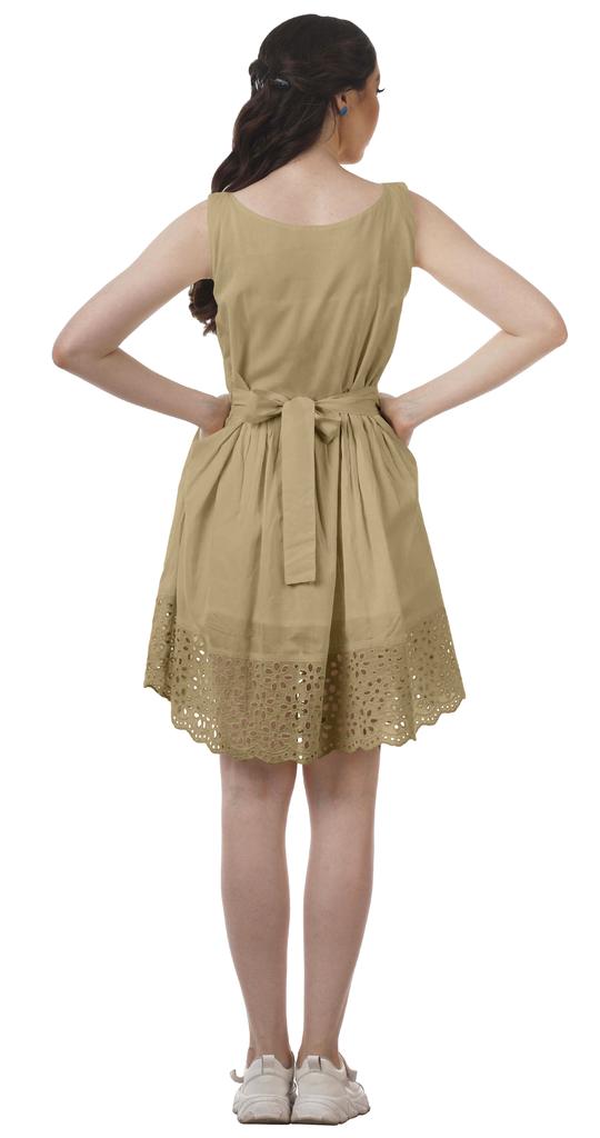 Moomaya Womens Vintage Style Lace Dress Solid Women Casual Summer Mini Dress