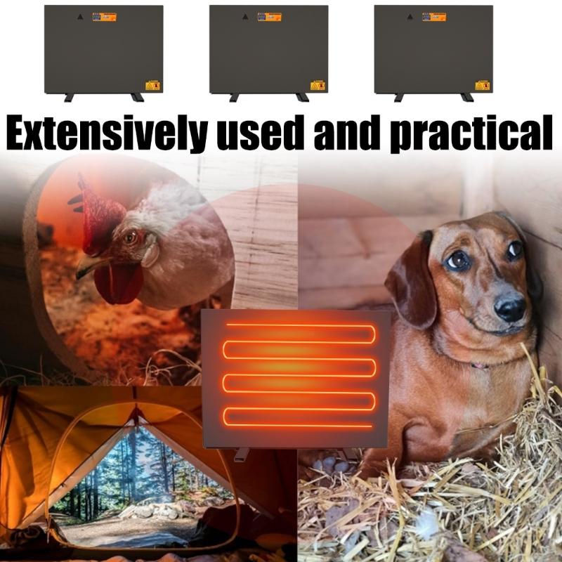Chicken Brooder Heating Plate for Chick Providing Cozy Warmth in Cold Weather Wall Mountable Floor Standing