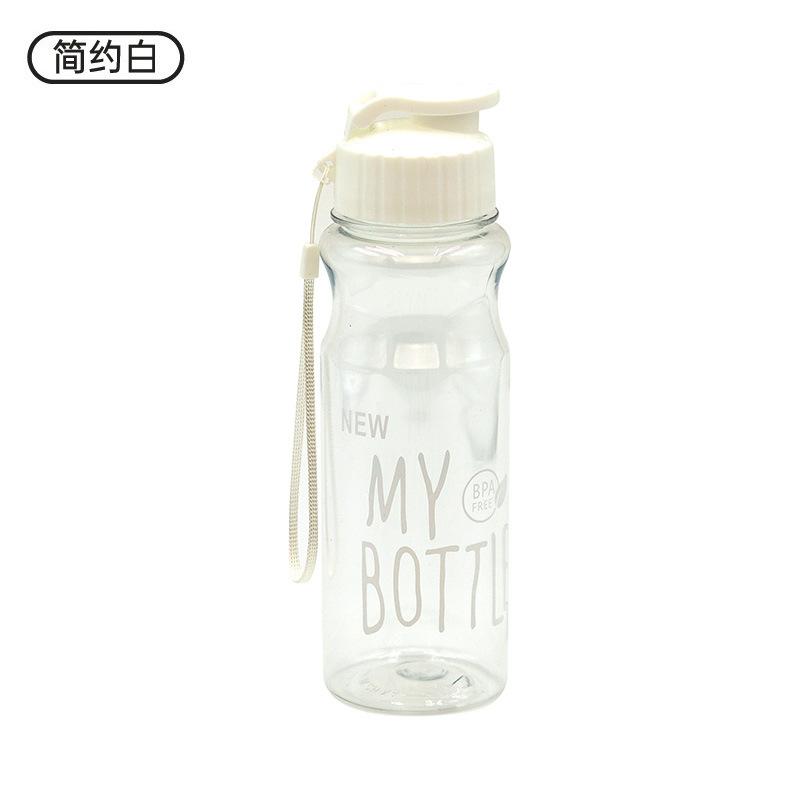 

Спортивная уличная портативная бутылка для воды с откидной крышкой 550 мл One Size белый