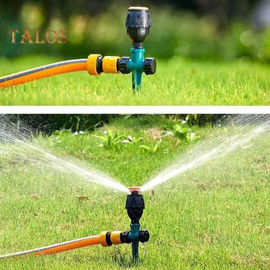 360-Degree Rotating Lawn Sprinkler with Stake Large Area Coverage Adjustable Garden Yard Sprinkler Efficient Stable Irrigation Tool