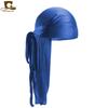 Male and Female Imitation Silk Long Tail Headscarf Hat Pirate Hat Hip Hop Headscarf Hat Silky Durag TJM-C