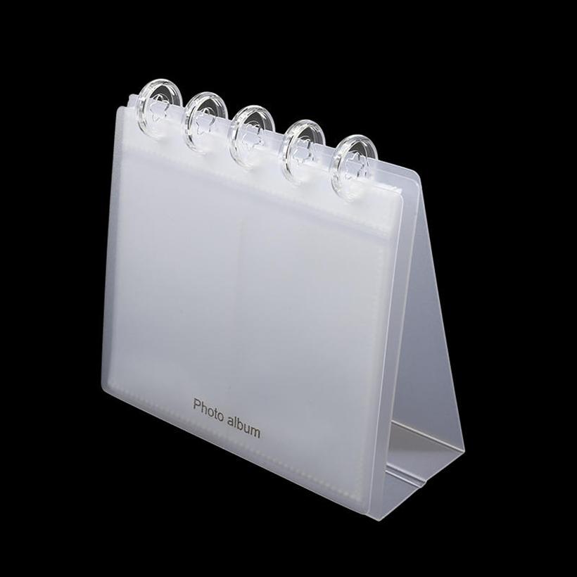 Desktop Standing Calendar Photo Album 3inch/4inch DIY Photocard Holder Decor Simplicity Idol Card Picture Display-10 Page-20 Pockets