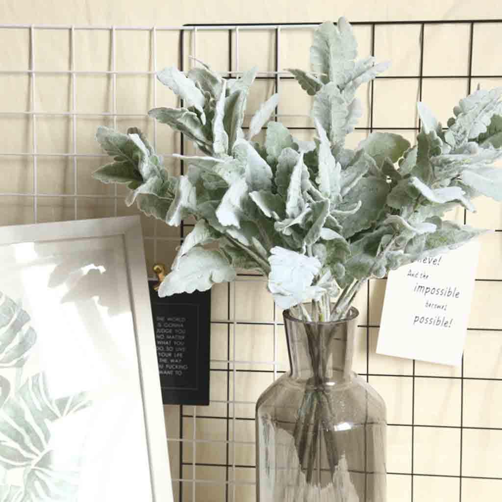 

(Никита) Искусственные цветы Silk Lambs Ear Leaf Spray для домашнего декора свадьбы