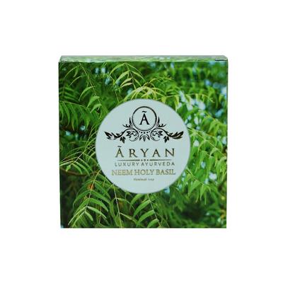 Seife mit Neem und Tulsi (100 g), Neem Holy Basil Seife, Aryan