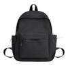 Color Simple Solid Student Backpack With Inner Compartments For Daily Commute